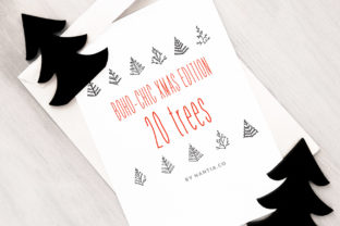 20 Xmas Vector Trees: A Versatile Graphics Asset for Crafts
