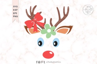 Charming Baby Reindeer Face for Festive Crafts and Graphics