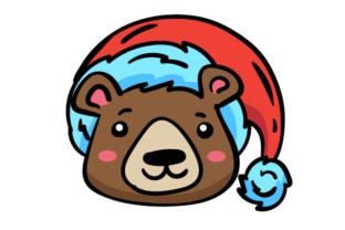 Christmas Jungle Face Bear: A Festive Craft for Local Branding