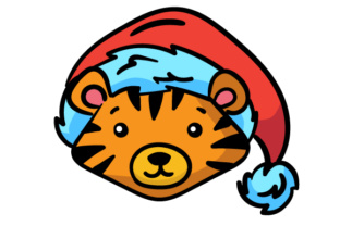 Christmas Jungle Face Tiger: A Festive Craft Essential