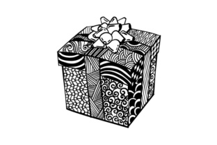 Christmas Present Zentangle: A Festive Craft Essential