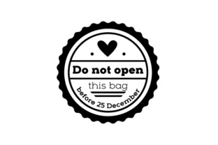 Christmas Stamp - Do Not Open: A Festive Craft for Local Brands
