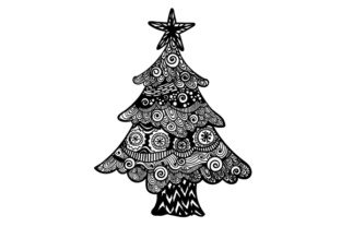 Christmas Tree Zentangle Design: A Festive Craft for Your Content