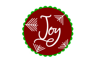 Enhance Your Christmas Crafts with Floating Christmas Ornament - Joy