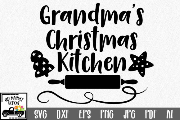 Grandma's Kitchen: A Charming Graphics Asset for Crafts