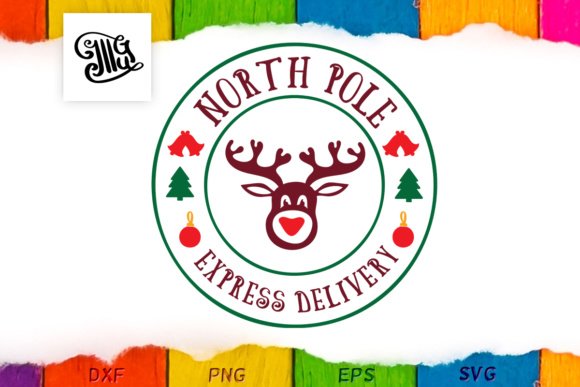 Reindeer's Delivery: A Charming Christmas Embroidery Design
