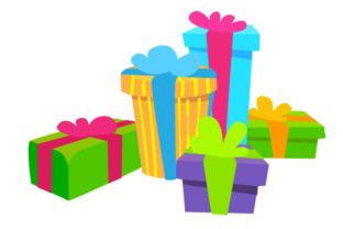 Stack of Christmas Gifts: A Versatile Craft for Holiday Branding