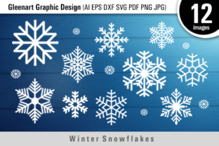 Winter Snowflakes Files: A Versatile Graphics and Icons Set