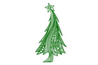Zentangle Christmas Tree: A Versatile Asset for Creative Crafts